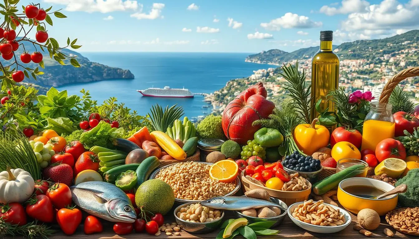 Alimentos que compõem a dieta mediterrânea